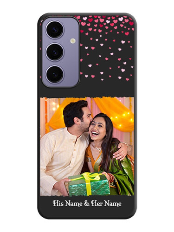 Custom Fall in Love with Your Partner - Photo on Space Black Soft Matte Phone Cover - Galaxy S24 Plus 5G