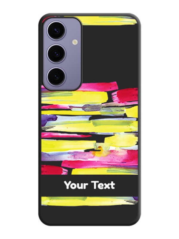 Custom Brush Coloured on Space Black Personalized Soft Matte Phone Covers - Galaxy S24 Plus 5G