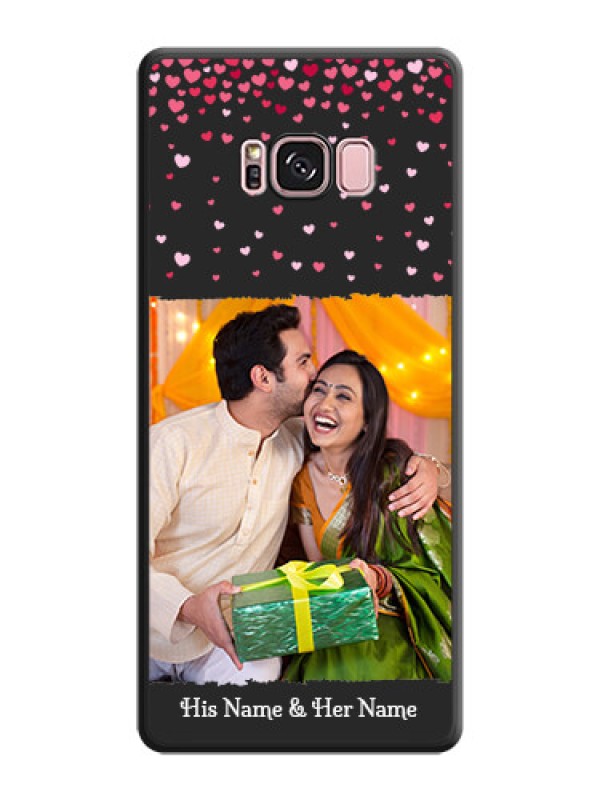 Custom Fall in Love with Your Partner  on Photo on Space Black Soft Matte Phone Cover - Galaxy S8 Plus
