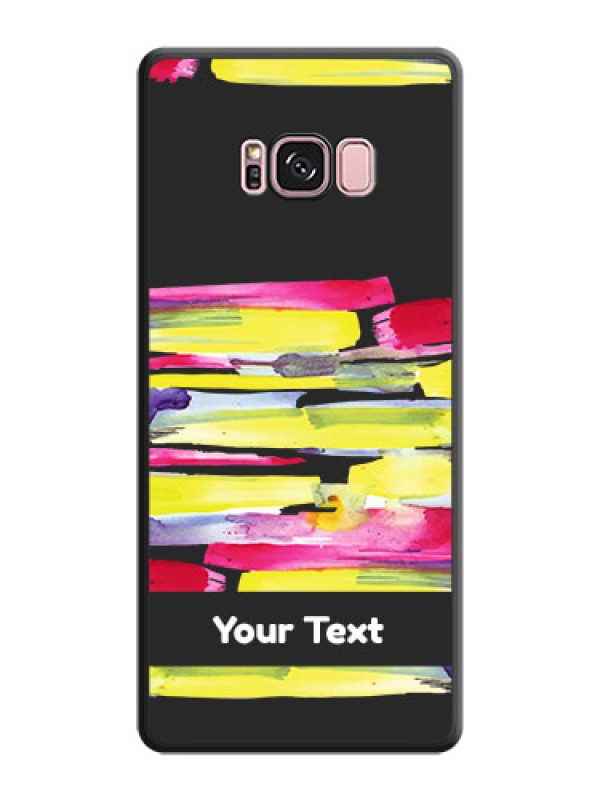 Custom Brush Coloured on Space Black Personalized Soft Matte Phone Covers - Galaxy S8 Plus
