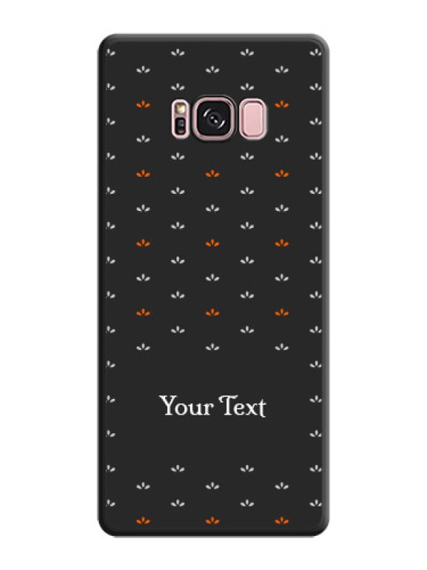 Custom Simple Pattern With Custom Text On Space Black Personalized Soft Matte Phone Covers -Samsung Galaxy S8 Plus