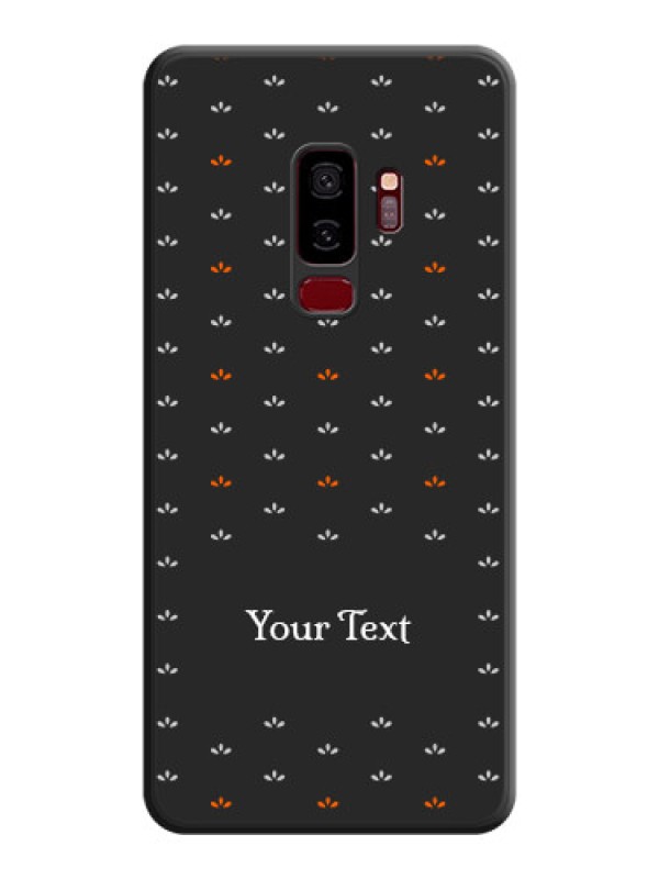 Custom Simple Pattern With Custom Text On Space Black Personalized Soft Matte Phone Covers -Samsung Galaxy S9 Plus