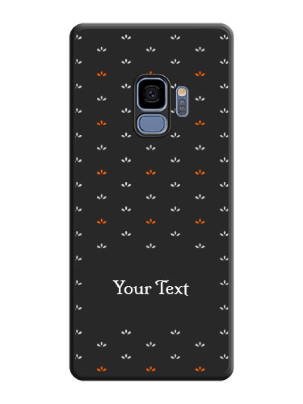 Custom Simple Pattern With Custom Text On Space Black Personalized Soft Matte Phone Covers -Samsung Galaxy S9
