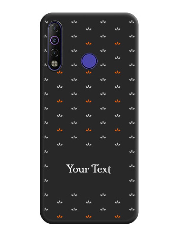 Custom Simple Pattern With Custom Text On Space Black Personalized Soft Matte Phone Covers -Tecno Camon 12 Air