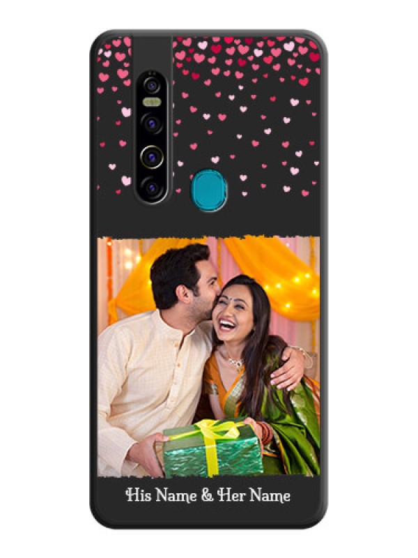 Custom Fall in Love with Your Partner  on Photo on Space Black Soft Matte Phone Cover - Tecno Camon 15 Pro