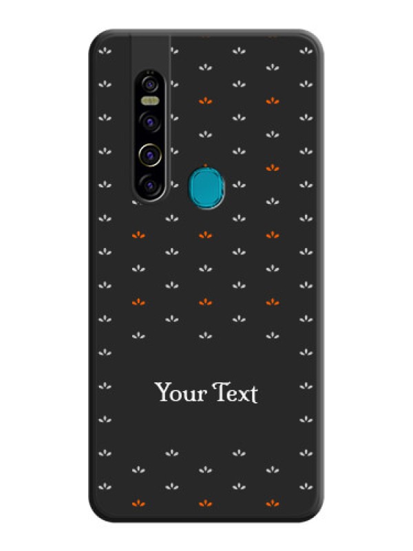 Custom Simple Pattern With Custom Text On Space Black Personalized Soft Matte Phone Covers -Tecno Camon 15 Pro