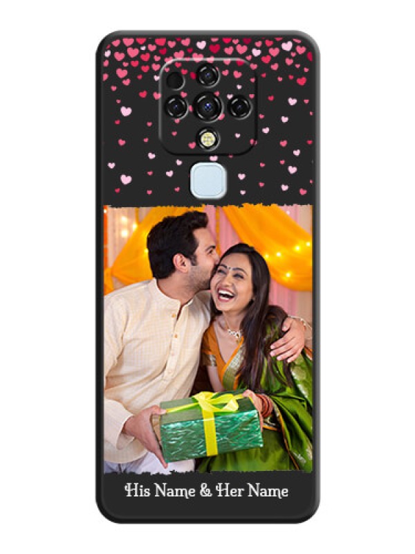 Custom Fall in Love with Your Partner  on Photo on Space Black Soft Matte Phone Cover - Tecno Camon 16