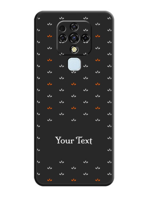Custom Simple Pattern With Custom Text On Space Black Personalized Soft Matte Phone Covers -Tecno Camon 16