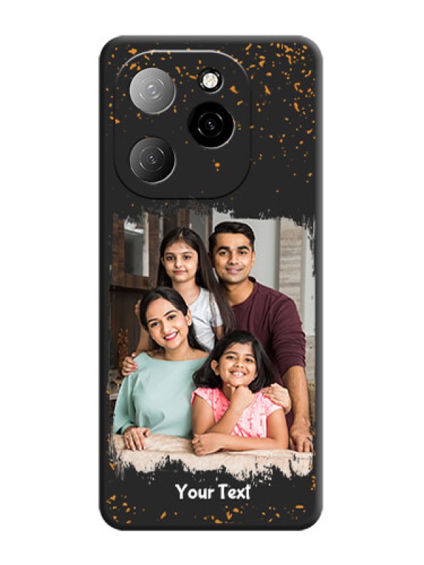 Custom Spray Free Design on Photo On Space Black Custom Soft Matte Mobile Back Cover - Spark 20 Pro 5G