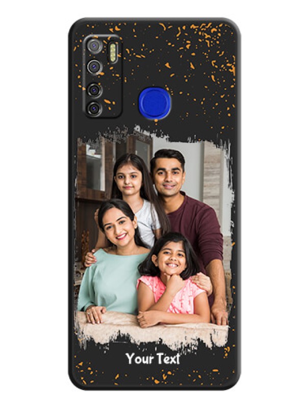 Custom Spray Free Design on Photo on Space Black Soft Matte Phone Cover - Tecno Spark 5 Pro
