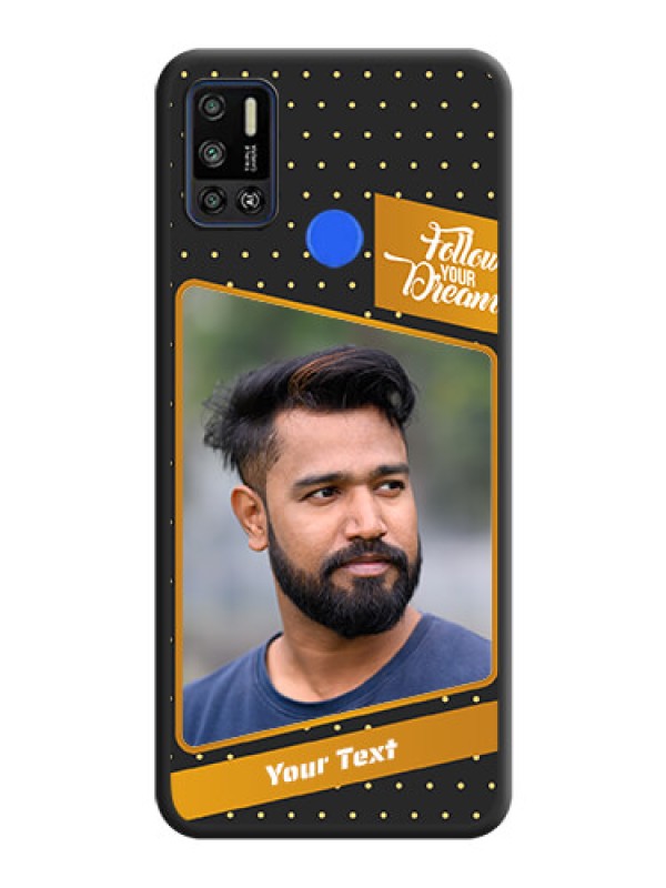Custom Follow Your Dreams with White Dots on Space Black Custom Soft Matte Phone Cases - Tecno Spark 6 Air