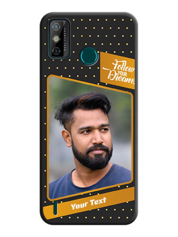 Custom Follow Your Dreams with White Dots on Space Black Custom Soft Matte Phone Cases - Tecno Spark 6 Go