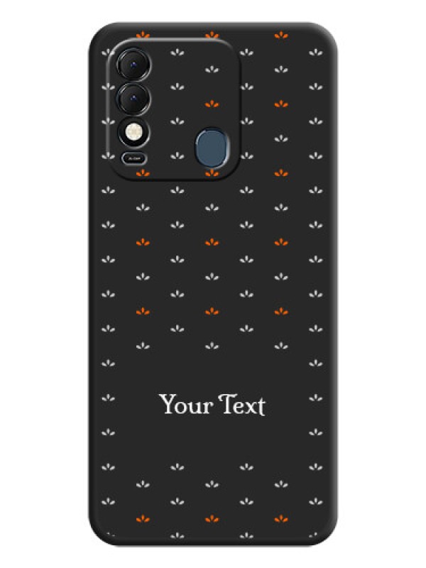 Custom Simple Pattern With Custom Text On Space Black Personalized Soft Matte Phone Covers -Tecno Spark 8