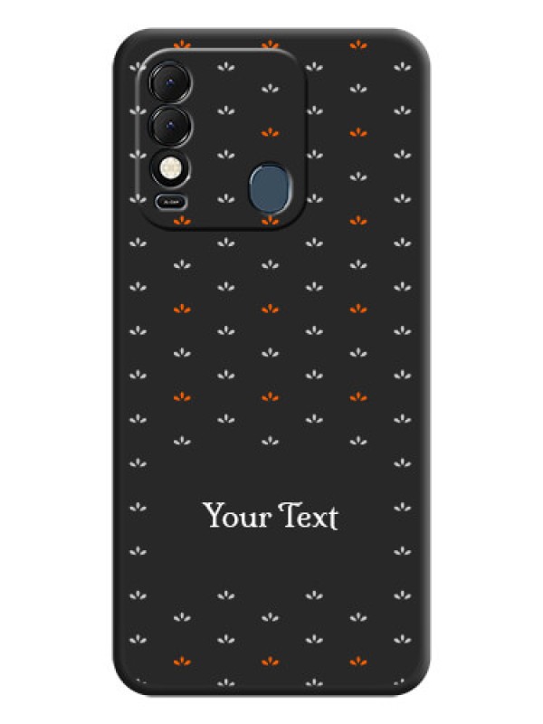 Custom Simple Pattern With Custom Text On Space Black Personalized Soft Matte Phone Covers -Tecno Spark 8T