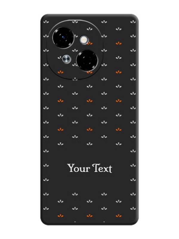 Custom Simple Pattern With Custom Text On Space Black Custom Soft Matte Mobile Back Cover - Spark Go 1