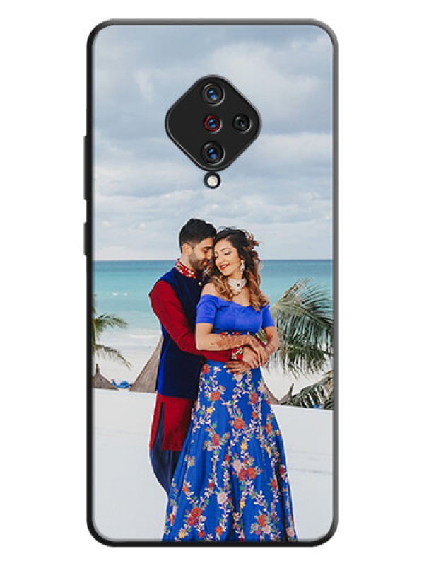 Custom Full Single Pic Upload On Space Black Personalized Soft Matte Phone Covers -Vivo S1 Pro