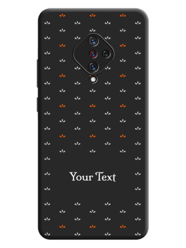 Custom Simple Pattern With Custom Text On Space Black Personalized Soft Matte Phone Covers -Vivo S1 Pro