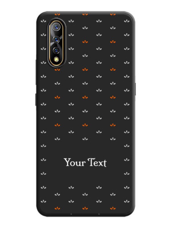 Custom Simple Pattern With Custom Text On Space Black Personalized Soft Matte Phone Covers -Vivo S1