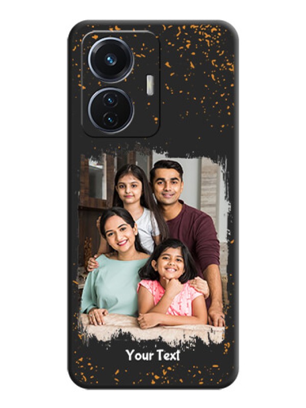 Custom Spray Free Design on Photo on Space Black Soft Matte Phone Cover - Vivo T1 44W 4G