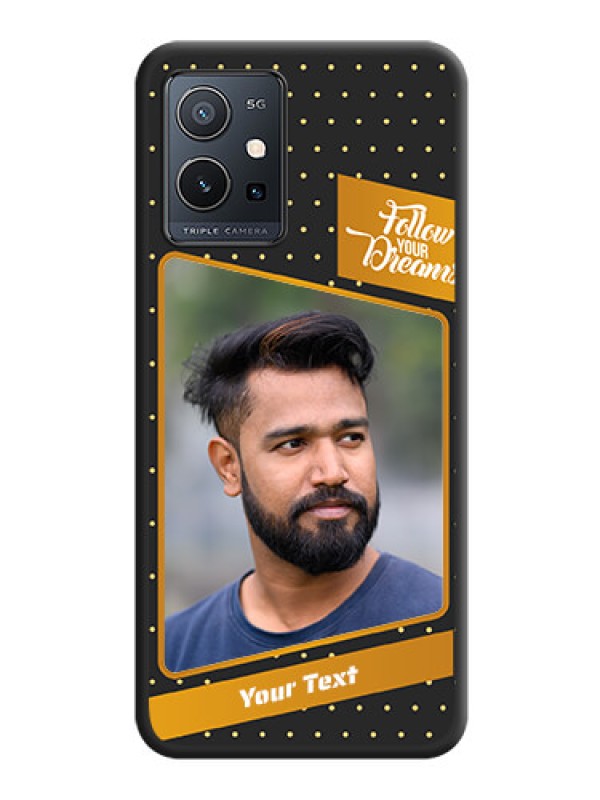 Custom Follow Your Dreams with White Dots on Space Black Custom Soft Matte Phone Cases - Vivo T1 5G