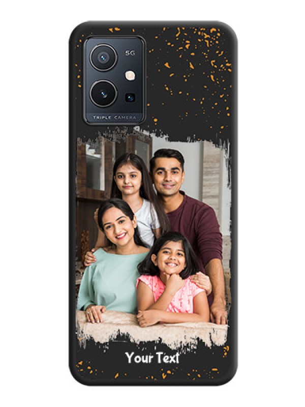 Custom Spray Free Design on Photo on Space Black Soft Matte Phone Cover - Vivo T1 5G