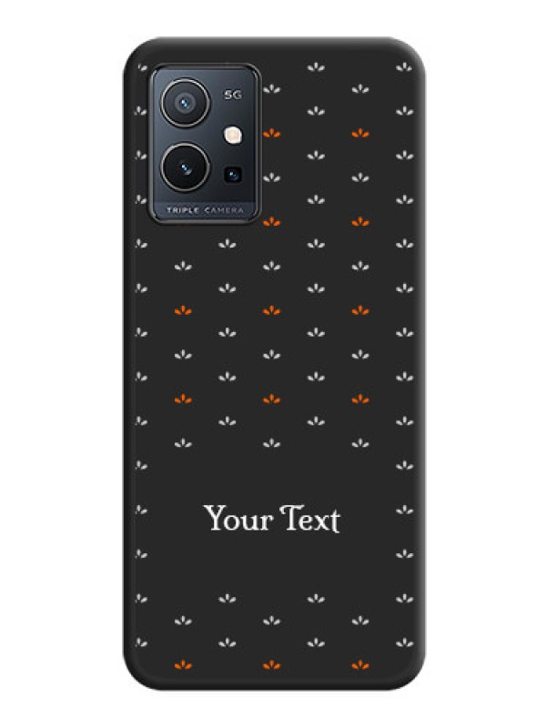 Custom Simple Pattern With Custom Text On Space Black Personalized Soft Matte Phone Covers -Vivo T1 5G