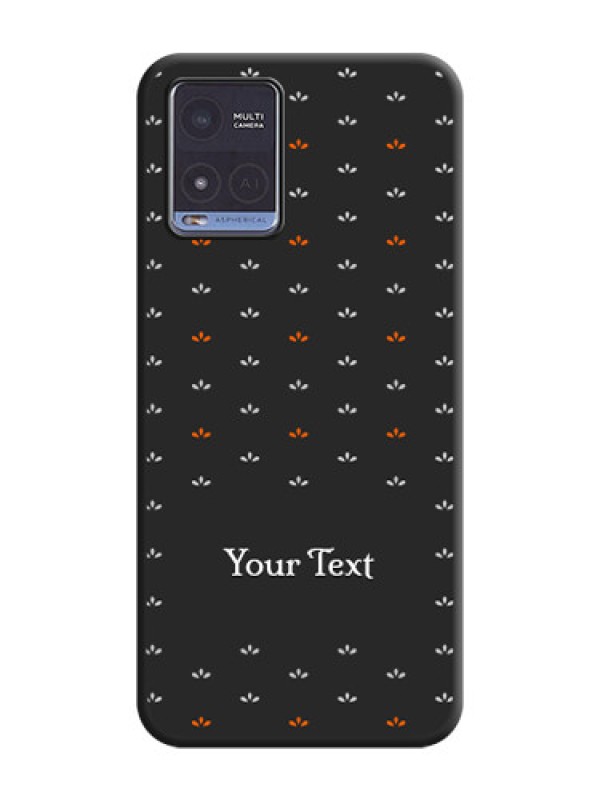 Custom Simple Pattern With Custom Text On Space Black Personalized Soft Matte Phone Covers -Vivo T1X