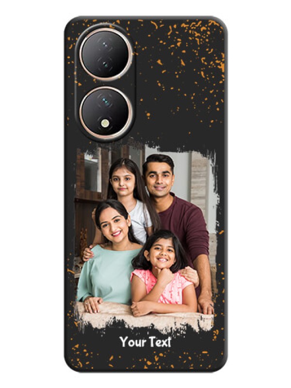 Custom Spray Free Design on Photo on Space Black Soft Matte Phone Cover - Vivo T2 5G
