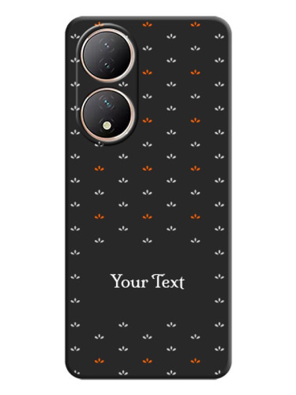 Custom Simple Pattern With Custom Text On Space Black Personalized Soft Matte Phone Covers -Vivo T2 5G