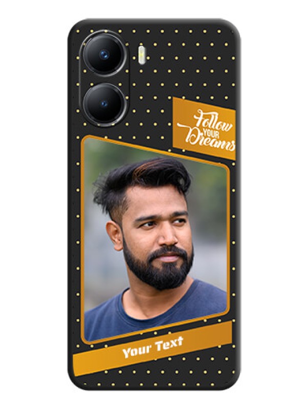 Custom Follow Your Dreams with White Dots on Space Black Custom Soft Matte Phone Cases - Vivo T2x 5G