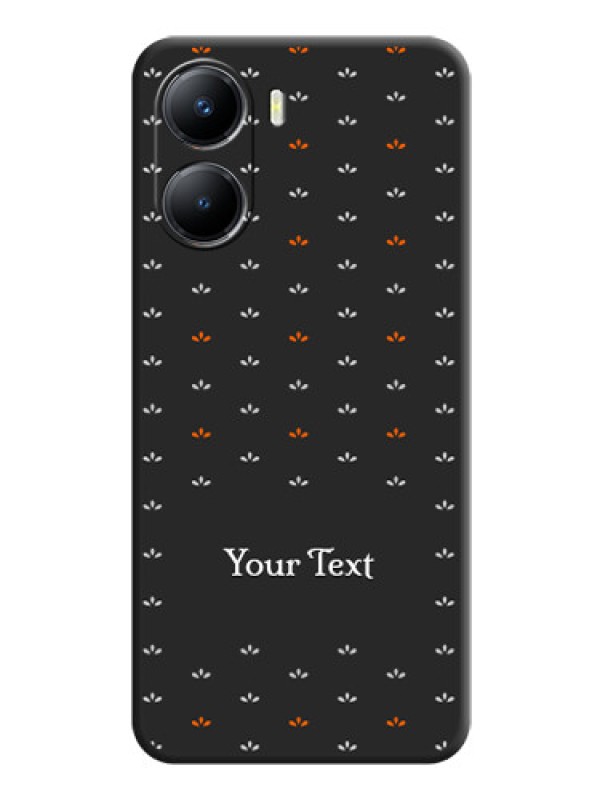 Custom Simple Pattern With Custom Text On Space Black Personalized Soft Matte Phone Covers -Vivo T2X 5G