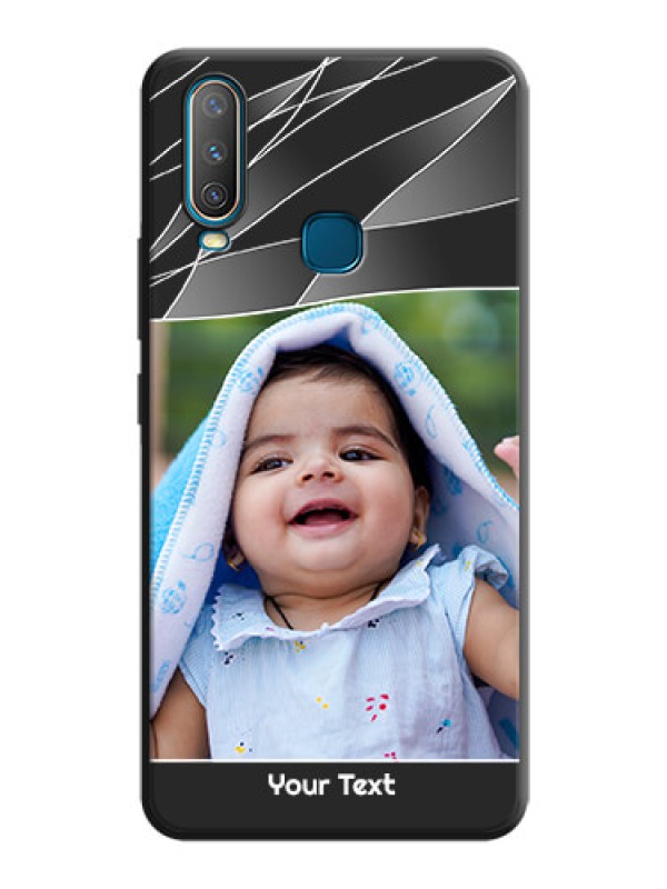 Custom Mixed Wave Lines - Photo on Space Black Soft Matte Mobile Cover - Vivo U10