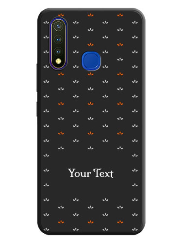 Custom Simple Pattern With Custom Text On Space Black Personalized Soft Matte Phone Covers -Vivo U20