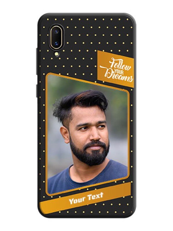 Custom Follow Your Dreams with White Dots on Space Black Custom Soft Matte Phone Cases - Vivo V11 Pro