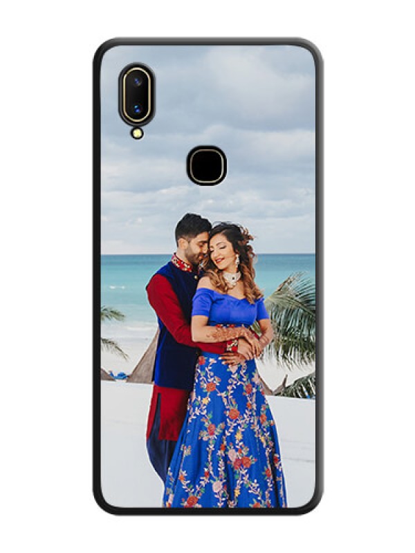 Custom Full Single Pic Upload On Space Black Personalized Soft Matte Phone Covers -Vivo V11