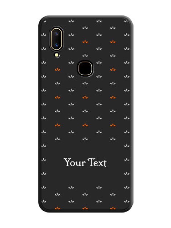 Custom Simple Pattern With Custom Text On Space Black Personalized Soft Matte Phone Covers -Vivo V11
