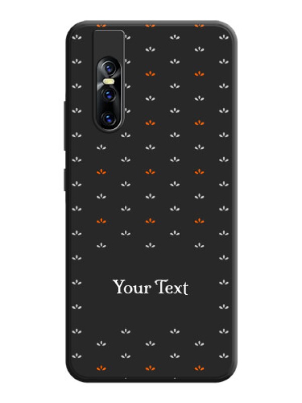 Custom Simple Pattern With Custom Text On Space Black Personalized Soft Matte Phone Covers -Vivo V15 Pro