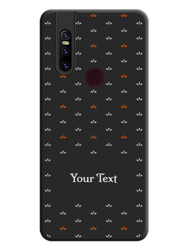 Custom Simple Pattern With Custom Text On Space Black Personalized Soft Matte Phone Covers -Vivo V15