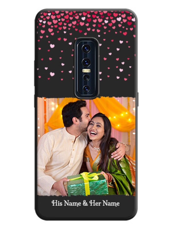 Custom Fall in Love with Your Partner  - Photo on Space Black Soft Matte Phone Cover - Vivo V17 Pro