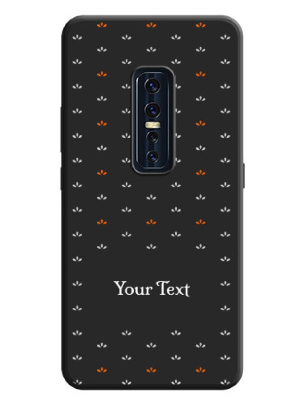 Custom Simple Pattern With Custom Text On Space Black Personalized Soft Matte Phone Covers -Vivo V17 Pro