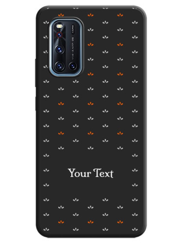 Custom Simple Pattern With Custom Text On Space Black Personalized Soft Matte Phone Covers -Vivo V19