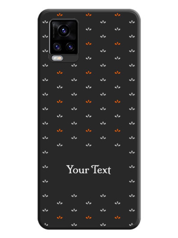 Custom Simple Pattern With Custom Text On Space Black Personalized Soft Matte Phone Covers -Vivo V20 Pro
