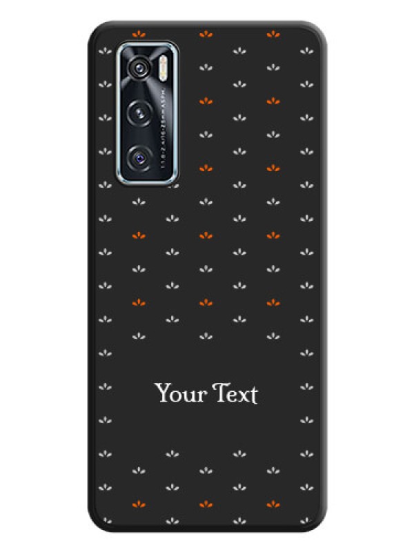 Custom Simple Pattern With Custom Text On Space Black Personalized Soft Matte Phone Covers -Vivo V20 Se