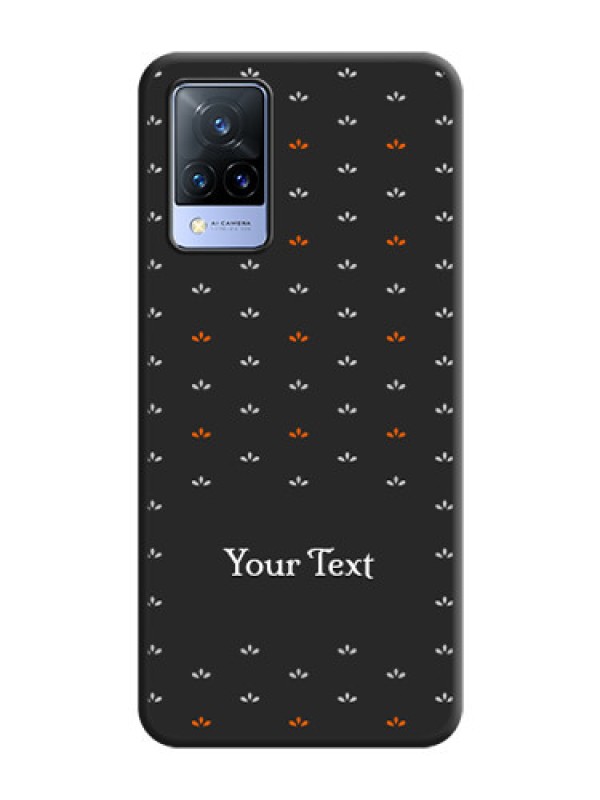 Custom Simple Pattern With Custom Text On Space Black Personalized Soft Matte Phone Covers -Vivo V21 5G
