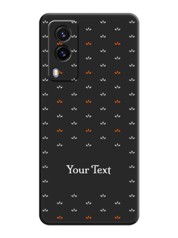 Custom Simple Pattern With Custom Text On Space Black Personalized Soft Matte Phone Covers -Vivo V21E 5G