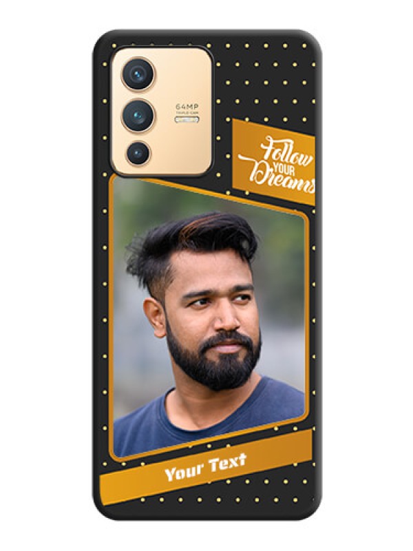 Custom Follow Your Dreams with White Dots on Space Black Custom Soft Matte Phone Cases - Vivo V23 5G