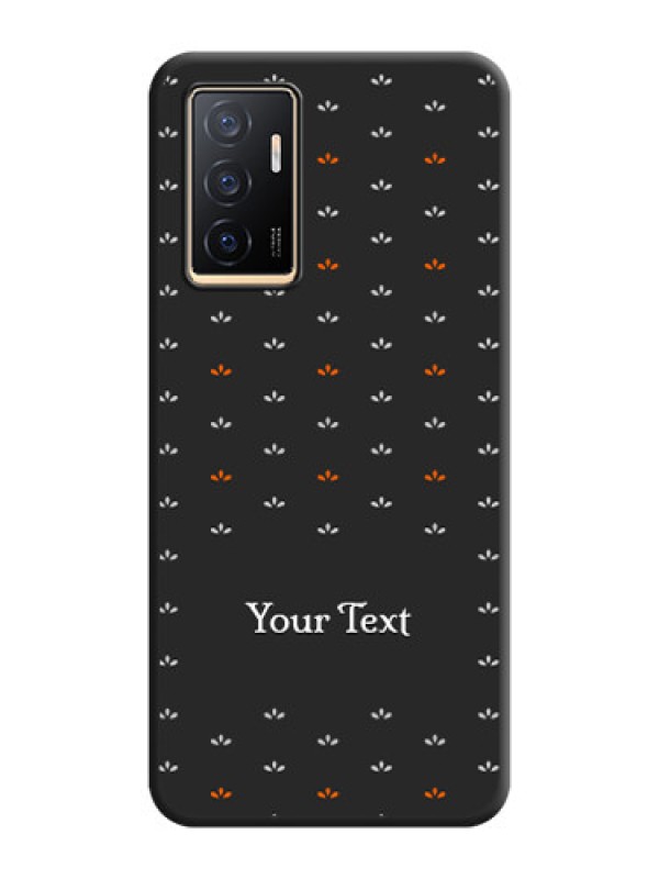 Custom Simple Pattern With Custom Text On Space Black Personalized Soft Matte Phone Covers -Vivo V23E 5G