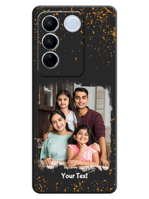 Custom Spray Free Design on Photo on Space Black Soft Matte Phone Cover - Vivo V27 Pro