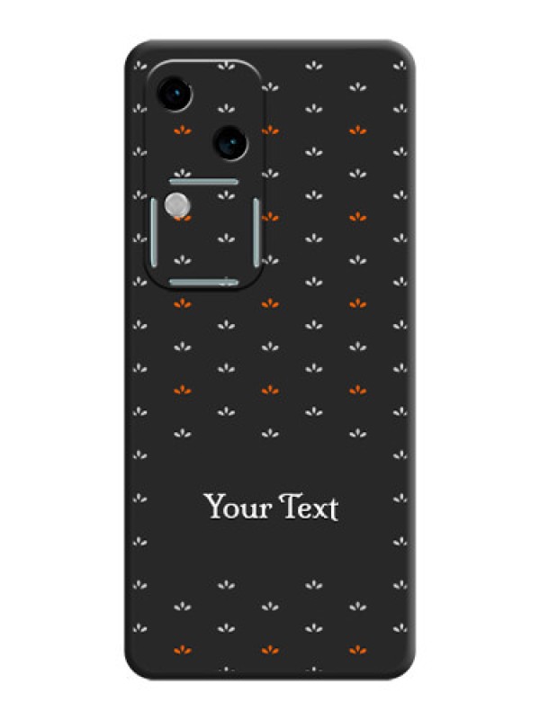 Custom Simple Pattern With Custom Text On Space Black Personalized Soft Matte Phone Covers - Vivo V30 5G