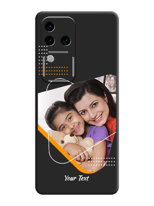 Custom Yellow Triangle - Photo on Space Black Soft Matte Phone Cover - Vivo V30 Pro 5G